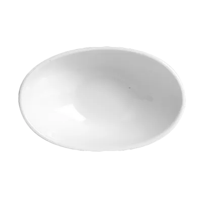 Steelite 6634V603 - Oval Porcelain Guacamole Bowl, 6.25" x 1.75", 9 Oz, Oven Safe 660°F - 6/Case