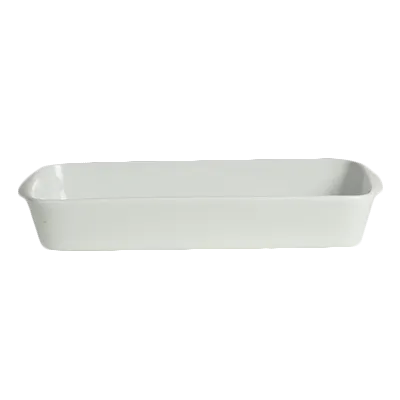 Steelite 6634V644 - Oblong Roasting Dish, 24 oz (10.5" x 5.5"), Porcelain, Oven Safe to 660°F, 6/Case