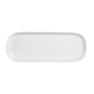 Steelite 6634V660 - Oval Oblong Porcelain Platter 20.75" x 8.25", Oven Safe 660°F/347°C, 1/Case