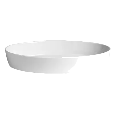 Steelite 6634V713 Porcelain Oval Baking Dish 2 Qt 12.25"×8.75"×2.25" Oven‑Safe 660°F/347°C - 1/Case