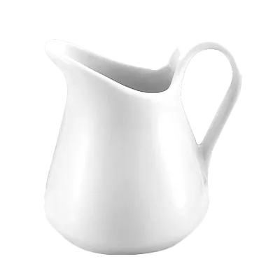 Steelite 6634V789 - Creamer Pitcher, 3.0" 3 oz Milk Jug, Porcelain Handle, Oven Safe 660°F, 1 Dozen