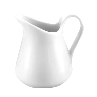 Steelite 6634V795 Milk Jug Creamer Pitcher, 23 oz (5.5") Porcelain Handle, Oven Safe 660°F - 6/Case