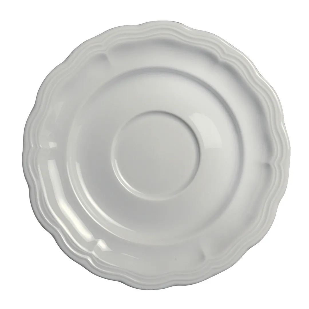 Steelite 6640V917 Breakfast Saucer, 6.75" Round Porcelain, Oven Safe to 660°F/347°C - 1 Dozen