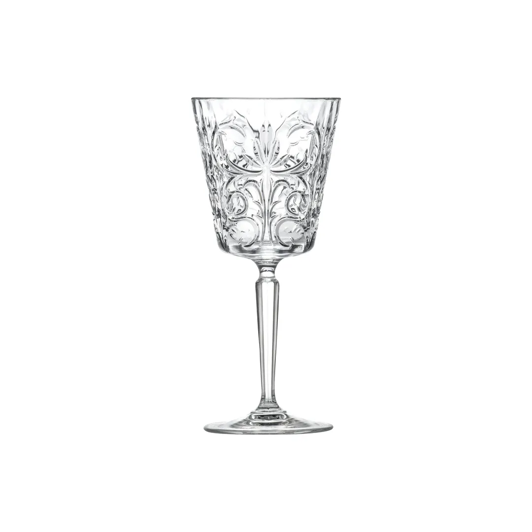 Steelite 676RCR377 Wine Goblet, 9.75 oz, 3.5" x 7.625" Tattoo RCR Crystal, Dishwasher Safe - 1 Dozen