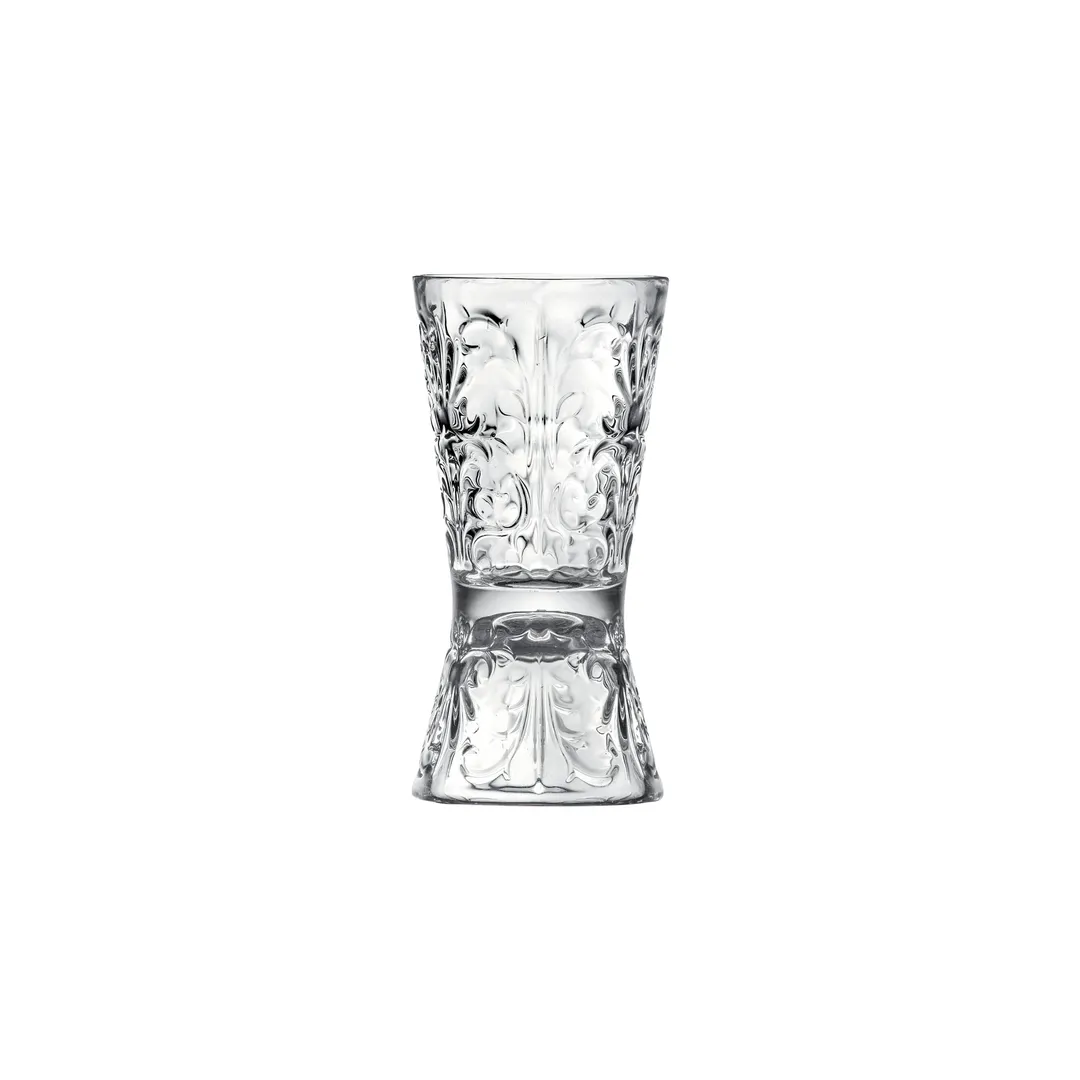 Steelite 676RCR382 - 2.0 oz Jigger, 2.0" x 4.0" Tattoo RCR Crystal, Dishwasher Safe - 1 Dozen
