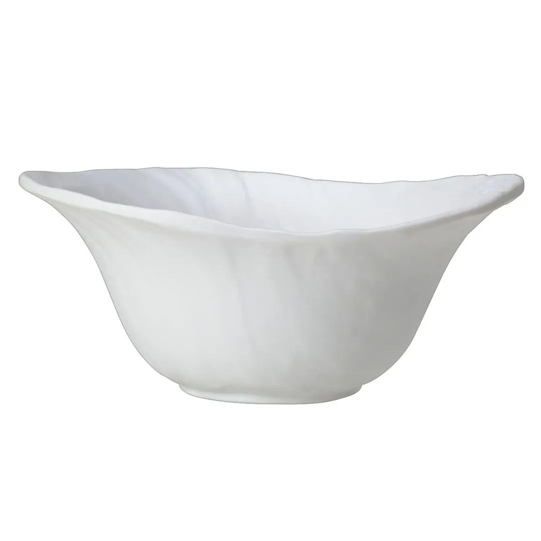 Steelite 68A451EL704 Melamine Bowl, 7" Diameter, 14 oz (12-15 oz) Capacity, Scape White - 6/Case