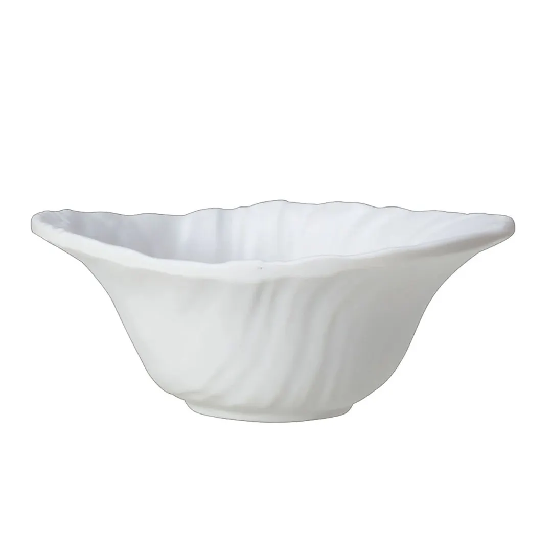 Steelite 68A451EL708 - 5" Dia x 2" H Deep Melamine Bowl, 5 oz Capacity, White Finish - 6/Case