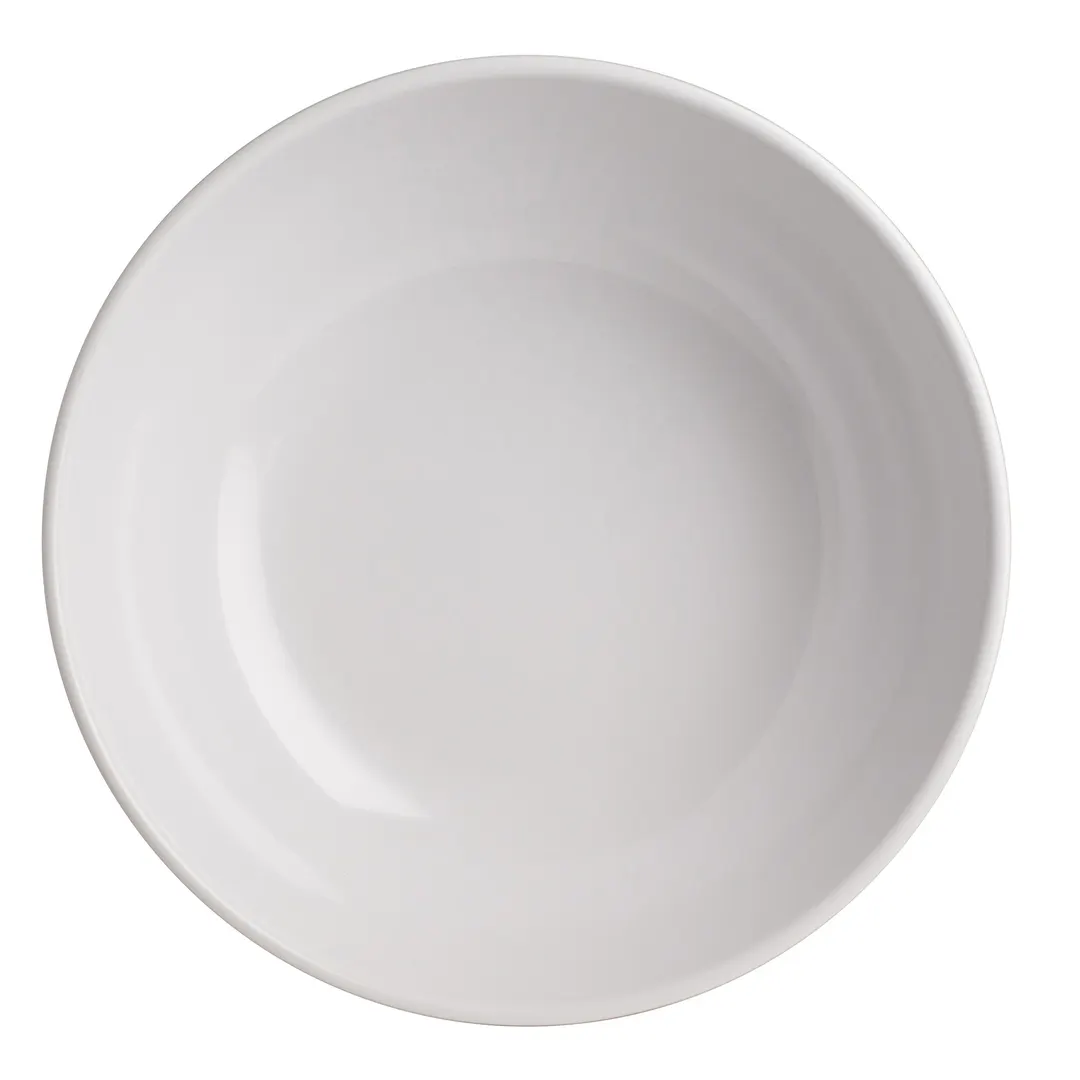 Steelite 68A632EL861 - 4 Quart (128 oz) Melamine Bowl, 11" Diameter x 4" Height, White, 3/Case