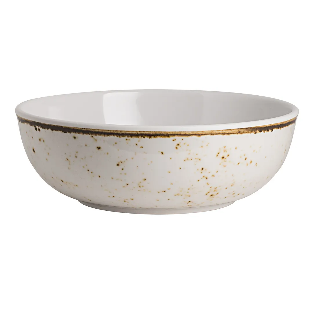 Steelite 68A632EL864 - 9" Dia x 3" H Round White Melamine Bowl 2 Quart 72 oz - 1 Dozen
