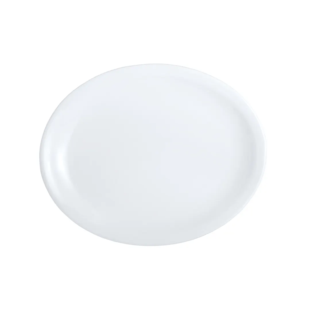 Steelite 6900E5086 Oval Porcelain Platter, 13.5" x 10.875" White Classic Cafe, - 1 Dozen