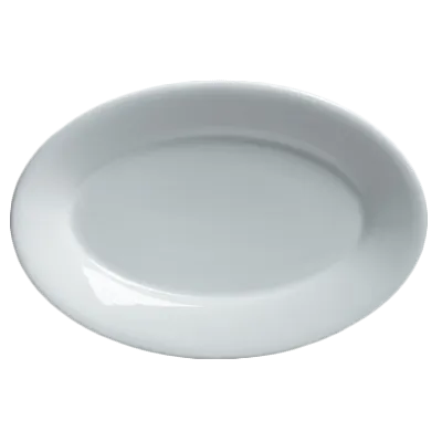 Steelite 6900E522 - Oval Porcelain China Platter, 8-1/4" x 5-7/8", Classic Cafe Varick, 1 Dozen