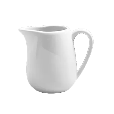 Steelite 6900E526 Creamer Pitcher, 5 oz, 3-3/8" x 2-7/8" Porcelain Handle - 1 Dozen
