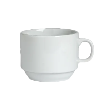 Steelite 6900E529 - Cappuccino Cup, 11-1/4 Oz Porcelain, Stackable, Classic Cafe - 1 Dozen