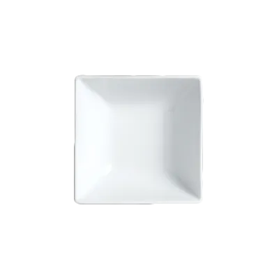 Steelite 6900E543 Square Porcelain 6 Oz Bowl, 4" Diameter, General Usage - 1 Dozen