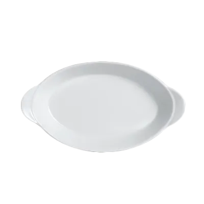 Steelite 6900E547 - Oval Rarebit Dish, 8 oz Capacity, 9" x 5" Porcelain Varick A La Carte, 1 Dozen