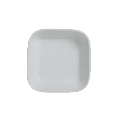 Steelite 6900E568 Square Porcelain Ramekin, 5.5 oz, 4" x 1-1/4" Size - 1 Dozen