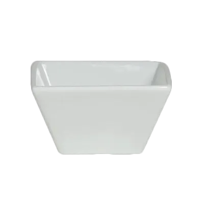 Steelite 6900E571 - Square Porcelain Bowl, General Use, 6 oz, 3-5/8"×2" Size, 1 Dozen
