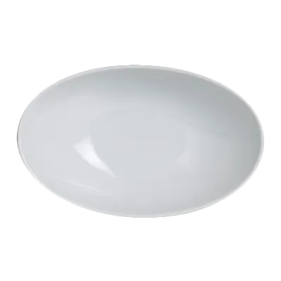 Steelite 6900E586 - Oval 6" Porcelain Bowl, 6" x 3-3/4", 7 Oz Capacity - 1 Dozen