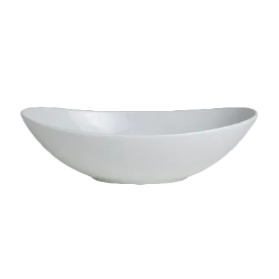 Steelite 6900E588 - Oval 9" Porcelain Dinner Bowl, 30 oz (10" x 6¼" x 2¾"), General Usage - 1 Dozen