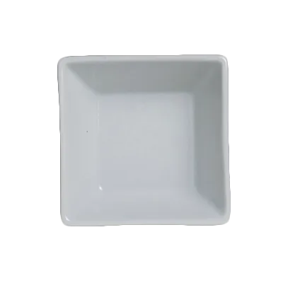 Steelite 6900E590 - Square Porcelain Bowl, 3 Oz, 3‑1/8" x 1‑1/4" (3"), General Use - 1 Dozen