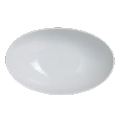 Steelite 6940E6023 - 7 oz Oval Porcelain Bowl, 6" x 3-3/4" x 1-3/4" (7 oz), Microwave Safe - 1 Dozen