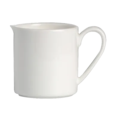 Steelite 6940E6074 Creamer Pitcher, 6‑8 Oz Porcelain With Handle, Folio Alpha Ceram Finish - 1 Dozen