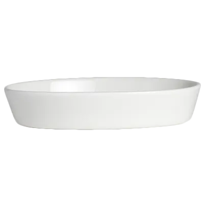 Steelite 6940E608 - 10.5‑Oz Oval Porcelain Baking Dish, 6" L x 4" W, White, Microwave Safe - 1 Dozen