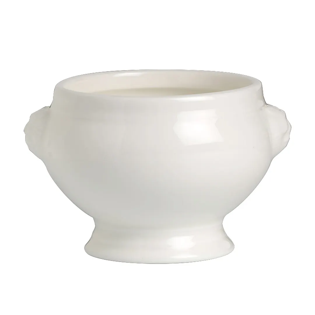 Steelite 6940E6082 - 12 oz LionHead Soup Tureen, 4.63"L x 4.13"W x 3"H,Porcelain No Cover - 1 Dozen