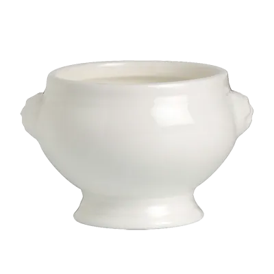 Steelite 6940E6082 - 12 oz LionHead Soup Tureen, 4.63"L x 4.13"W x 3"H,Porcelain No Cover - 1 Dozen