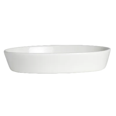 Steelite 6940E609 - Oval White Porcelain Baking Dish, 23 oz (8-1/4"×5-1/2"×1-3/4"), Folio - 1 Dozen