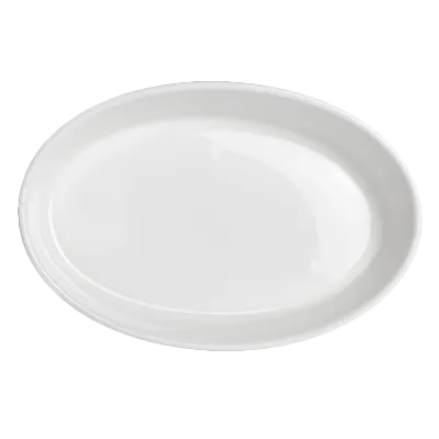 Steelite 6940E609 - Oval White Porcelain Baking Dish, 23 oz (8-1/4"×5-1/2"×1-3/4"), Folio - 1 Dozen