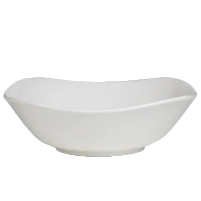 Steelite 6940E613 - 8" Square Porcelain Bowl, 32 oz (1 Qt) Microwave/Dishwasher Safe - 1 Dozen