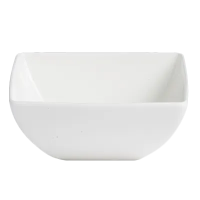 Steelite 6940E669 - Square Porcelain Bowl, 13 Oz, 4-3/4"×4-3/4"×2" - 1 Dozen