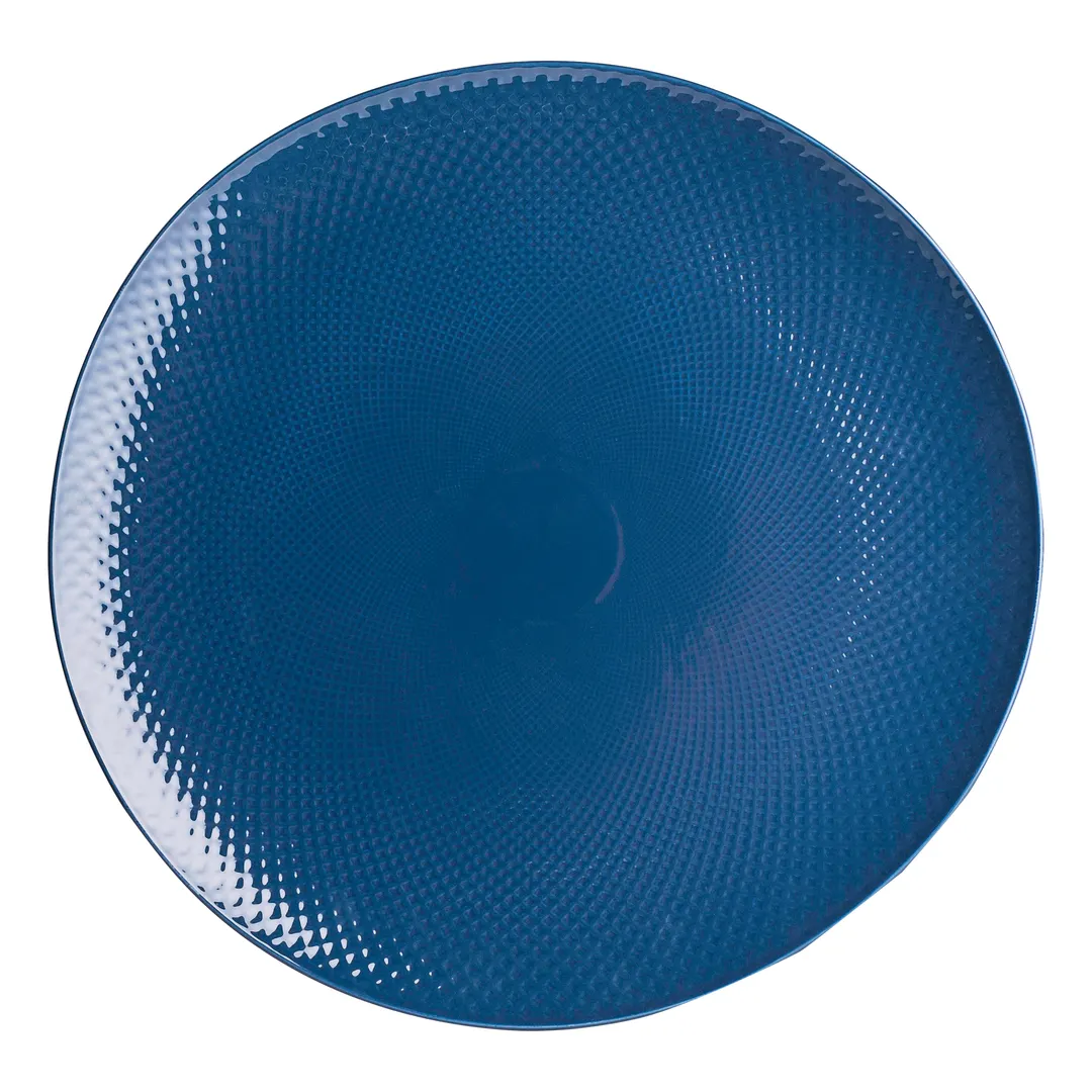 Steelite 6959E6136 - 14" Round Porcelain Platter, Sapphire Blue Alpha Ceram Dishwasher Safe - 4/Case