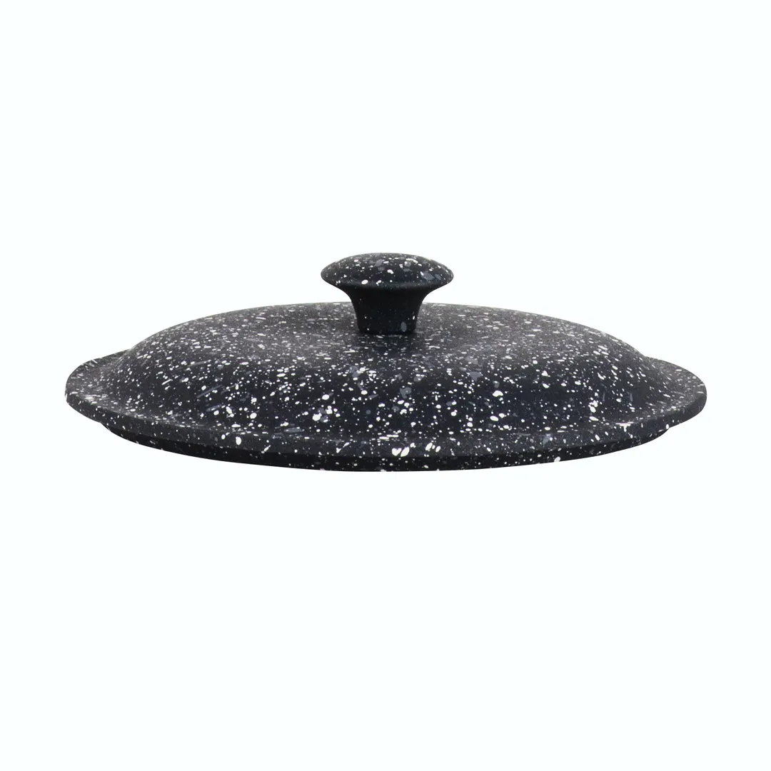 Steelite 6976QU016 Crock Lid, 5-7/8" Aluminum Black Oven & Dishwasher Safe - 2/Case