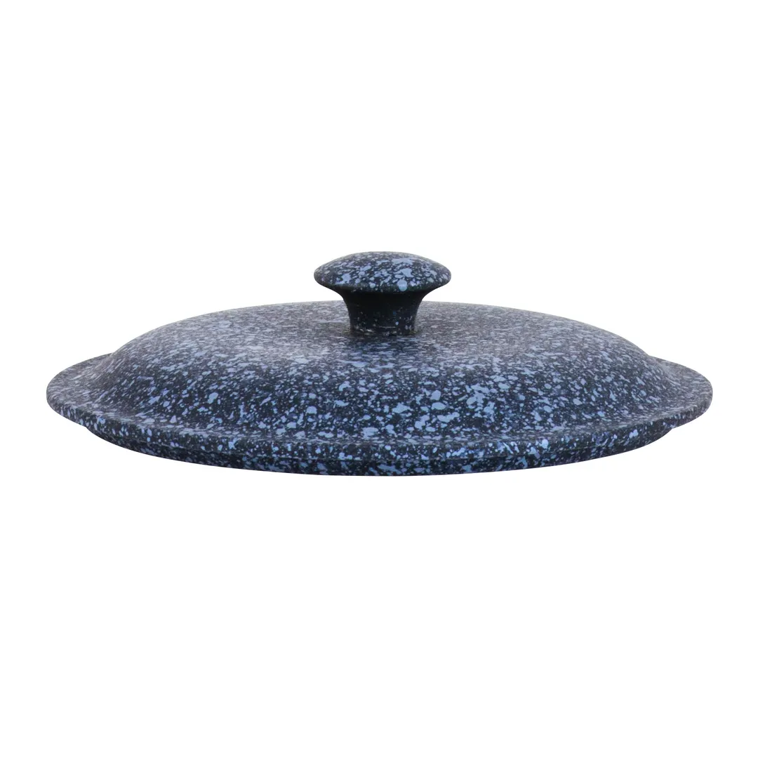 Steelite 6978QU016 Lid, 5-7/8" x 1-1/2" H, Blue Granite Aluminum, Oven‑Safe Dishwasher‑Safe - 2/Case