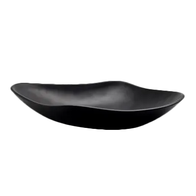 Steelite 7000DD013 - 2.25 Qt Plastic Bowl, 14" x 12-3/8" x 2-1/2", Black Melamine, - 6/Case