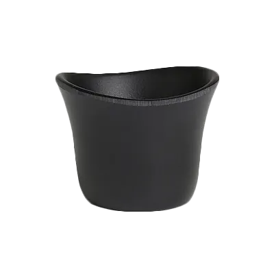 Steelite 7000DD019 Sauce Dish, 1.5 Oz, 2-1/4" x 2-1/8" Black Melamine, BPA‑Free - 1 Dozen