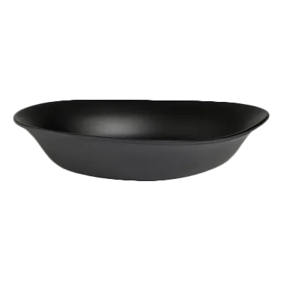 Steelite 7000DD023 - 10\" x 2\" 39‑Ounce Black Melamine Pasta Bowl, Heat Resistant to 240°F - 1 Dozen