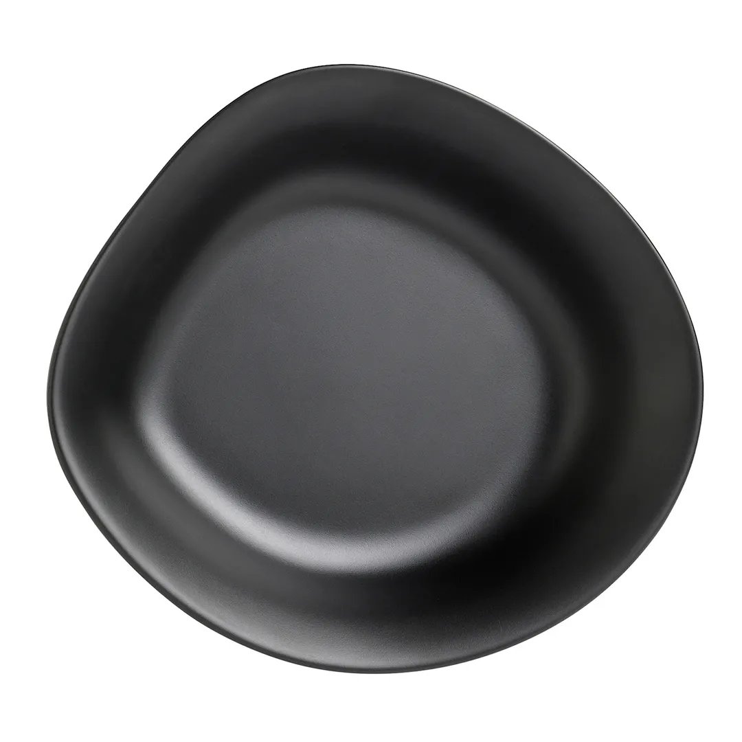 Steelite 7000DD024 Melamine Salad Bowl, 7" Dia x 1.5" H, 13 oz Black, BPA‑Free - 1 Dozen