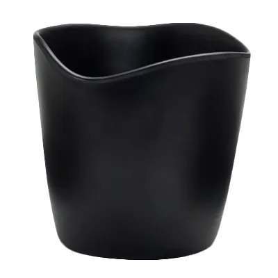 Steelite 7000DD029 Mini Dressing Crock, 1 Qt Black Melamine, 4.5" Dia, 240°F, BPA‑Free - 1 Dozen