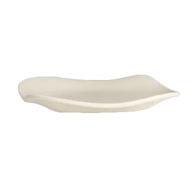 Steelite 7002DD025 Melamine Plate 9.5" Free‑Form Flat Beige Break‑Resist Dish‑Safe 240°F Max - 1 Dozen
