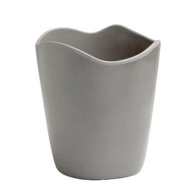 Steelite 7006DD002 Dressing Crock, 3 Qt, 7¼" x 7¼" x 7¾" Round Melamine Grays, 240°F Max - 6/Case