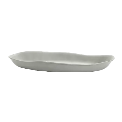 Steelite 7006DD003 - Serving Bowl, 2.75 Qt (19½" x 10" x 2¼"), Gray Melamine, 240°F Safe - 6/Case