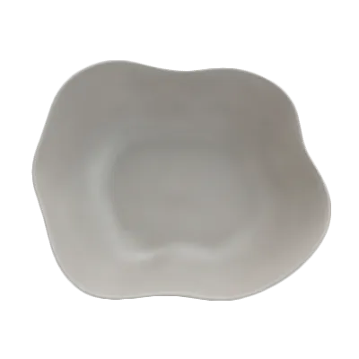 Steelite 7006DD014 Gray Melamine Salad Bowl, 18" x 14" x 6", 10+ Quart Capacity - 4/Case