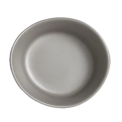 Steelite 7006DD018 Sauce Dish, 3 oz, 2.75" x 2.25" Gray Melamine, Marisol Delfin - 1 Dozen