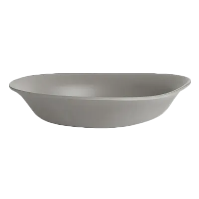 Steelite 7006DD024 - 7" Gray Melamine Salad Bowl, 13 oz Capacity, Reusable Plastic, - 1 Dozen