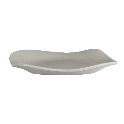 Steelite 7006DD025 - 9.5" Flat Melamine Dinner Plate, Gray, 8"-9" Size - 1 Dozen