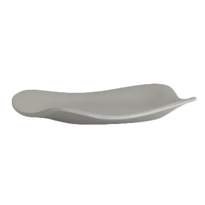 Steelite 7006DD026 - 7.25" Free‑Form Flat Melamine Dinner Plate, Gray, 6‑7" Size Range - 1 Dozen