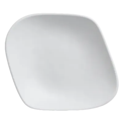 Steelite 7008DD013 - 2.25 Qt Free‑Form Oval Melamine Bowl, White, 14" x 12.375" x 2.5" - 6/Case